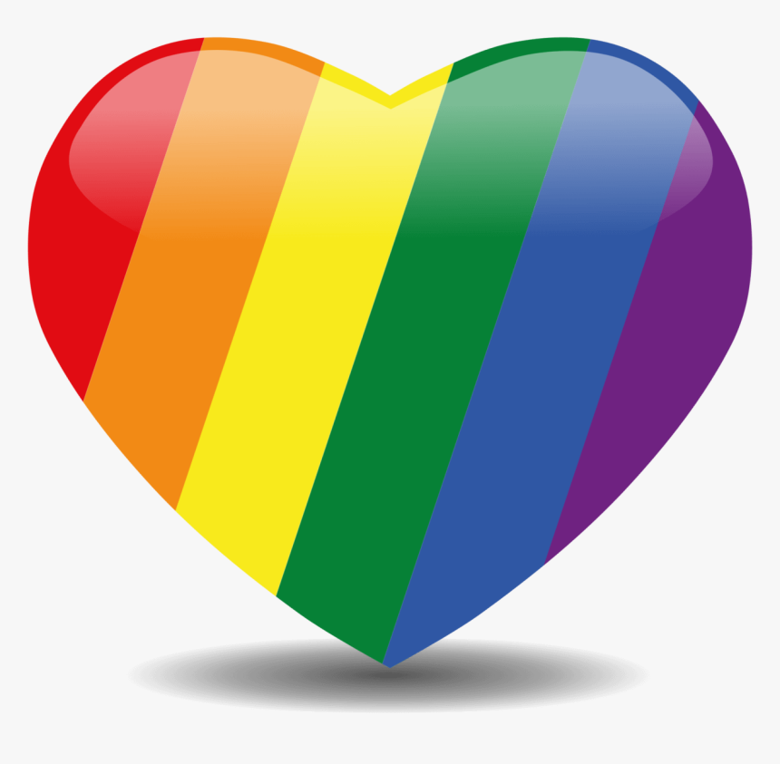 Rainbow Heart Png, Transparent Png, Free Download