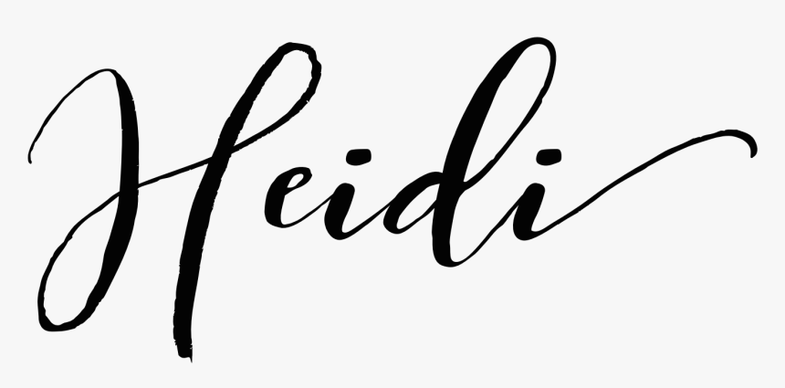 Heidi Dean - Name Heidi In Calligraphy, HD Png Download, Free Download