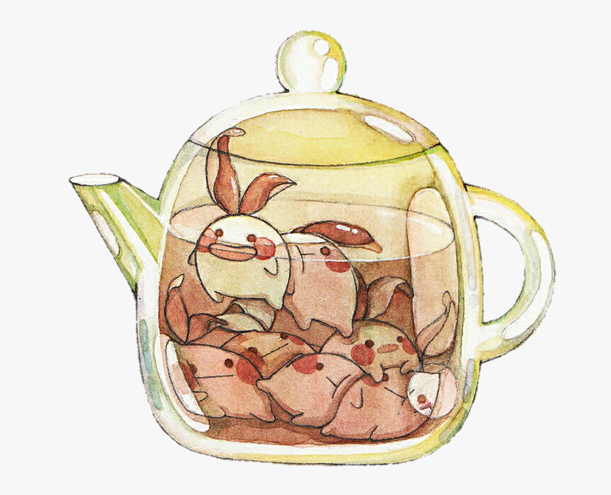 #tea #teakettle #kettle #cute #sticker #pastel #art - Teapot, HD Png Download, Free Download