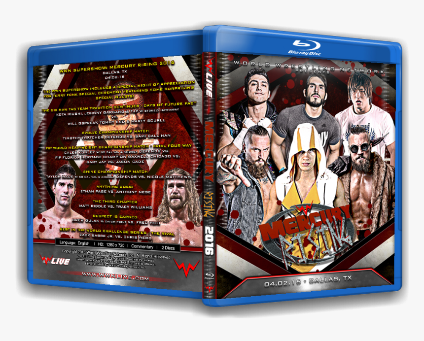 Bd 3dbox Wwnss16 - Wwn Supershow 2018 Mercury Rising Card, HD Png Download, Free Download