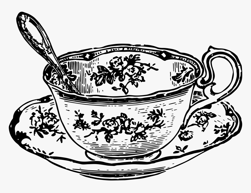 Black And White Teacup, HD Png Download, Free Download