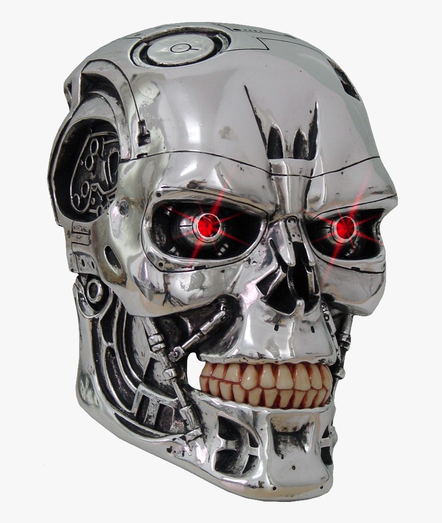 Terminator Skull Png Image - Terminator T 800 Head, Transparent Png, Free Download