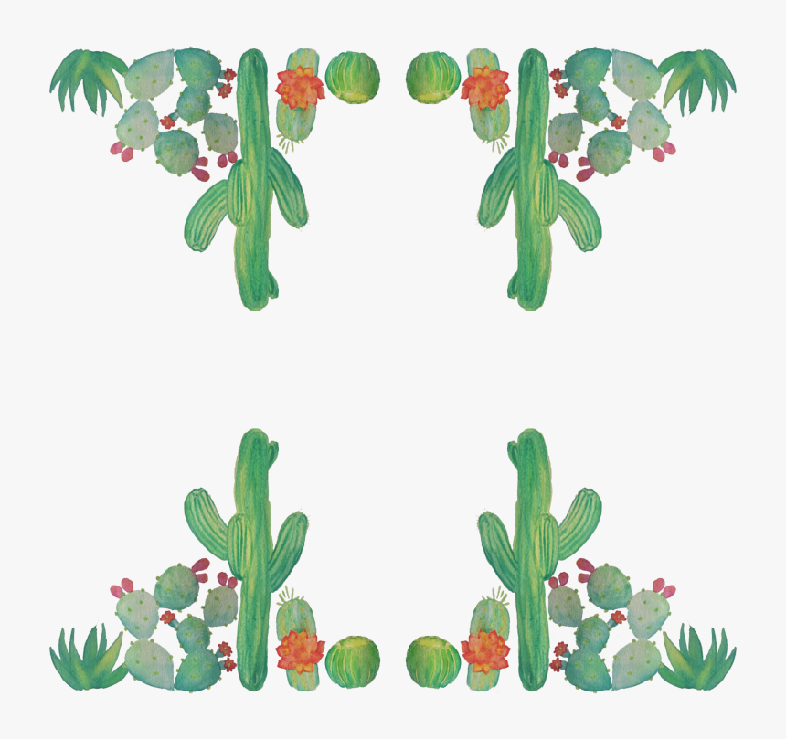 Transparent Succulent Clipart - Cactus Clipart Watercolor Cactus Design Png, Png Download, Free Download