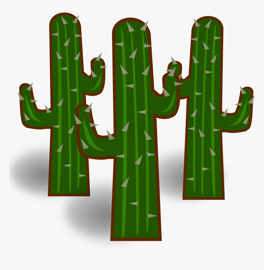 Heavy Cactus Clip Arts - Cactus Clipart With Clear Background, HD Png Download, Free Download
