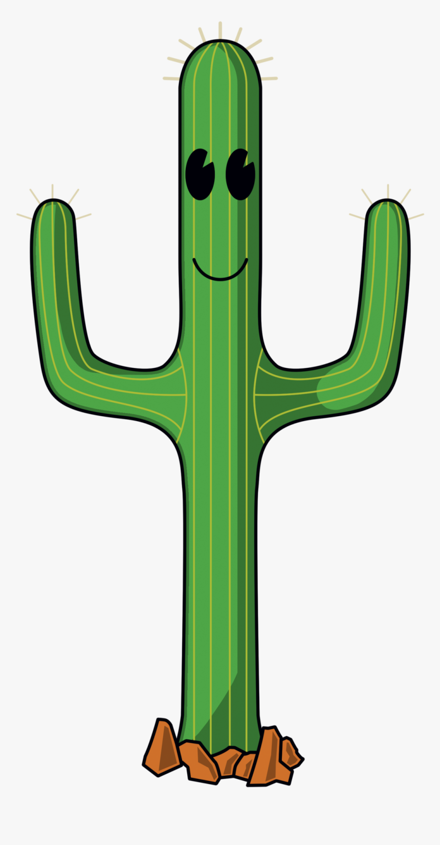 Animated Cactus Png Transparent Png , Png Download - Transparent Background Cactus Cartoon, Png Download, Free Download