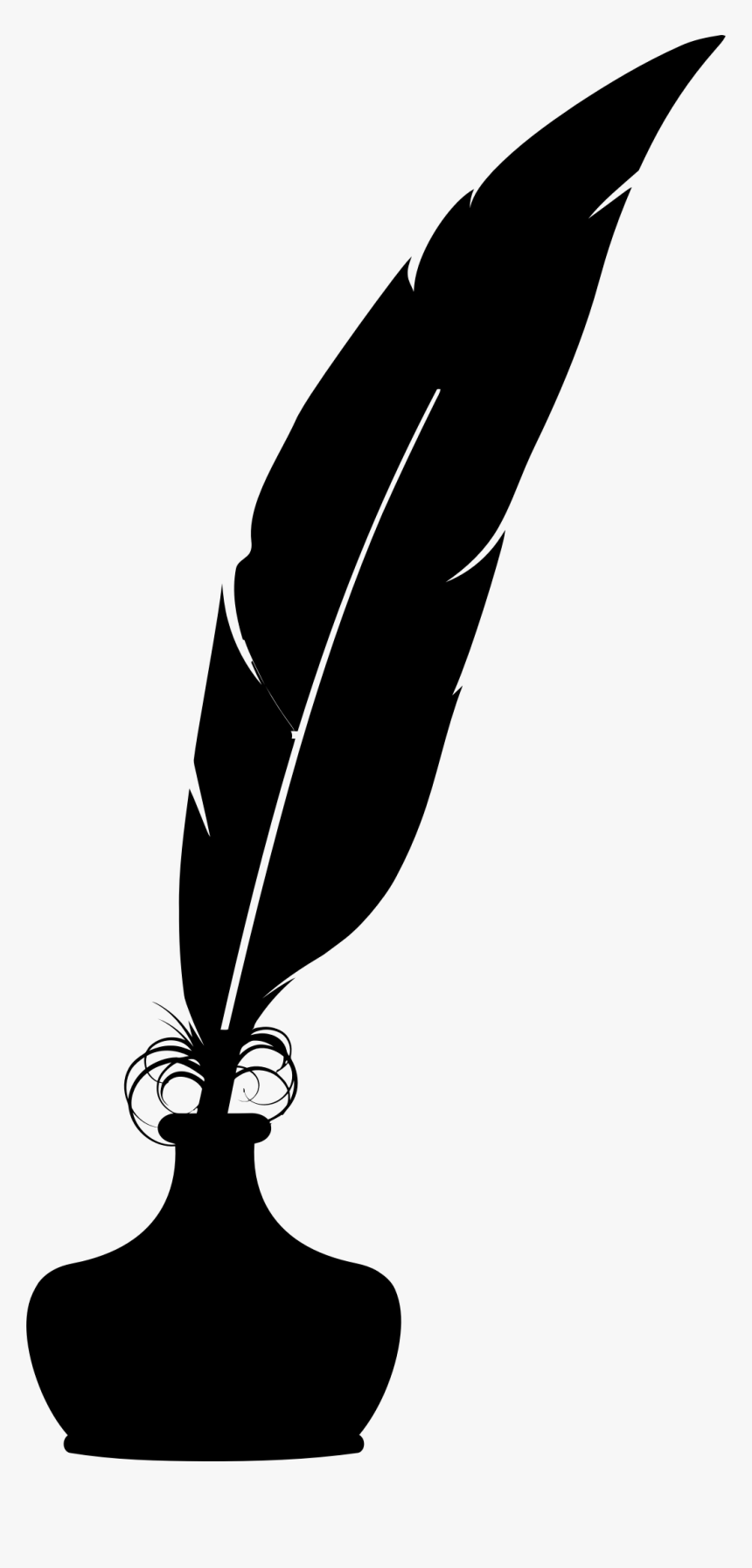 Clipart - Feather Pen Clipart Png, Transparent Png, Free Download