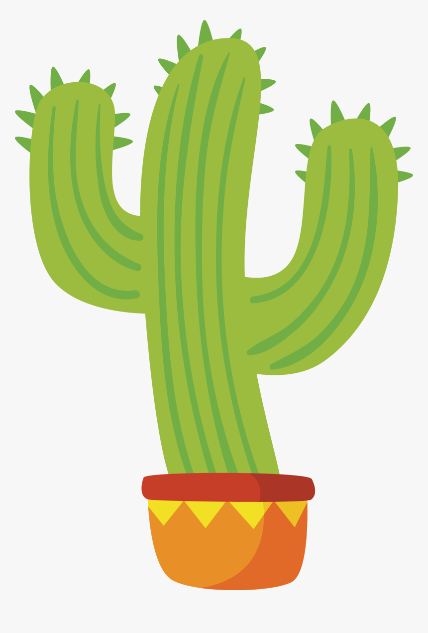 Mexican Cuisine Euclidean Vector - Cactus Cartoon Png, Transparent Png, Free Download