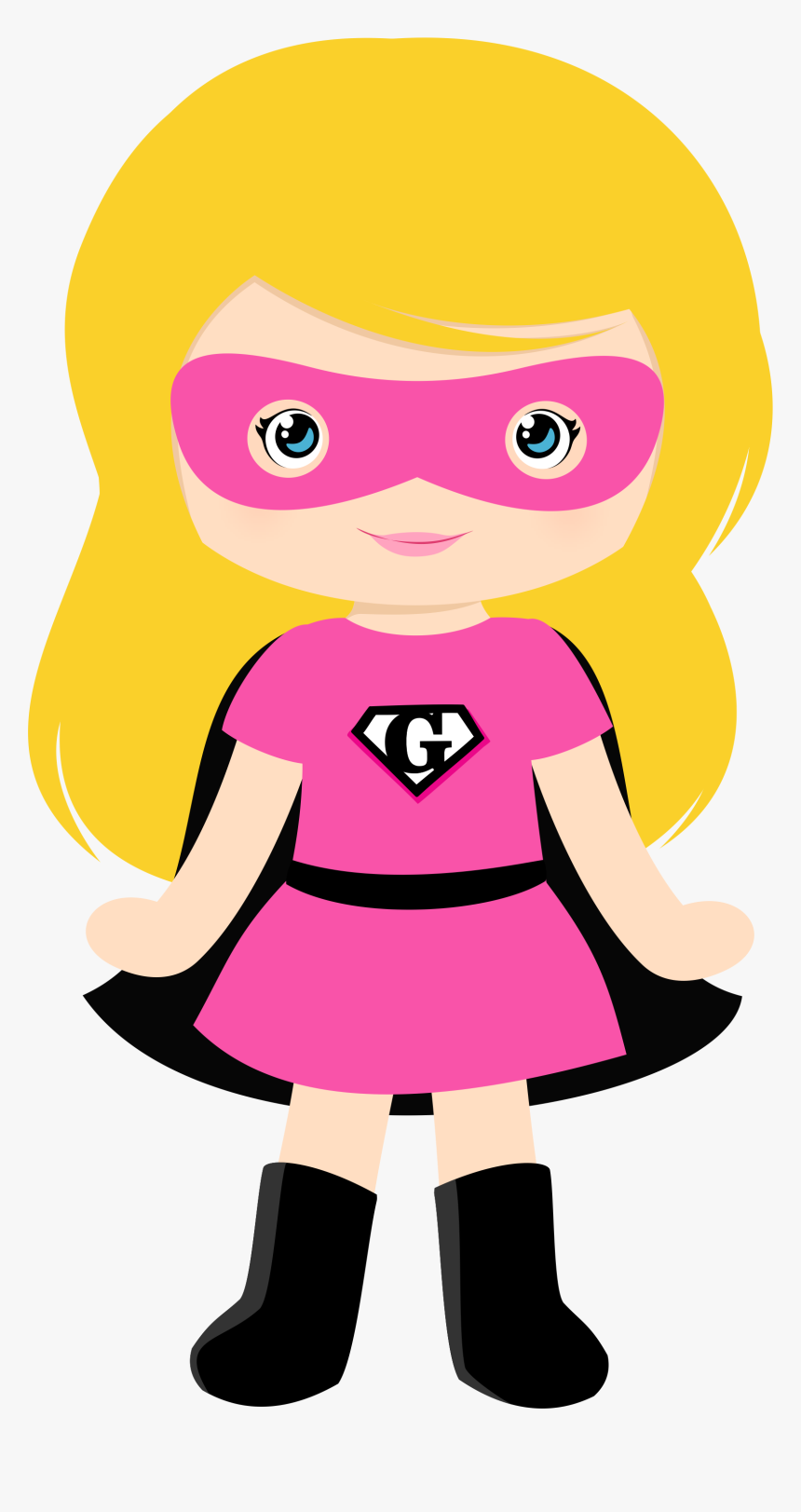 Pink Supergirl Clipart, HD Png Download, Free Download