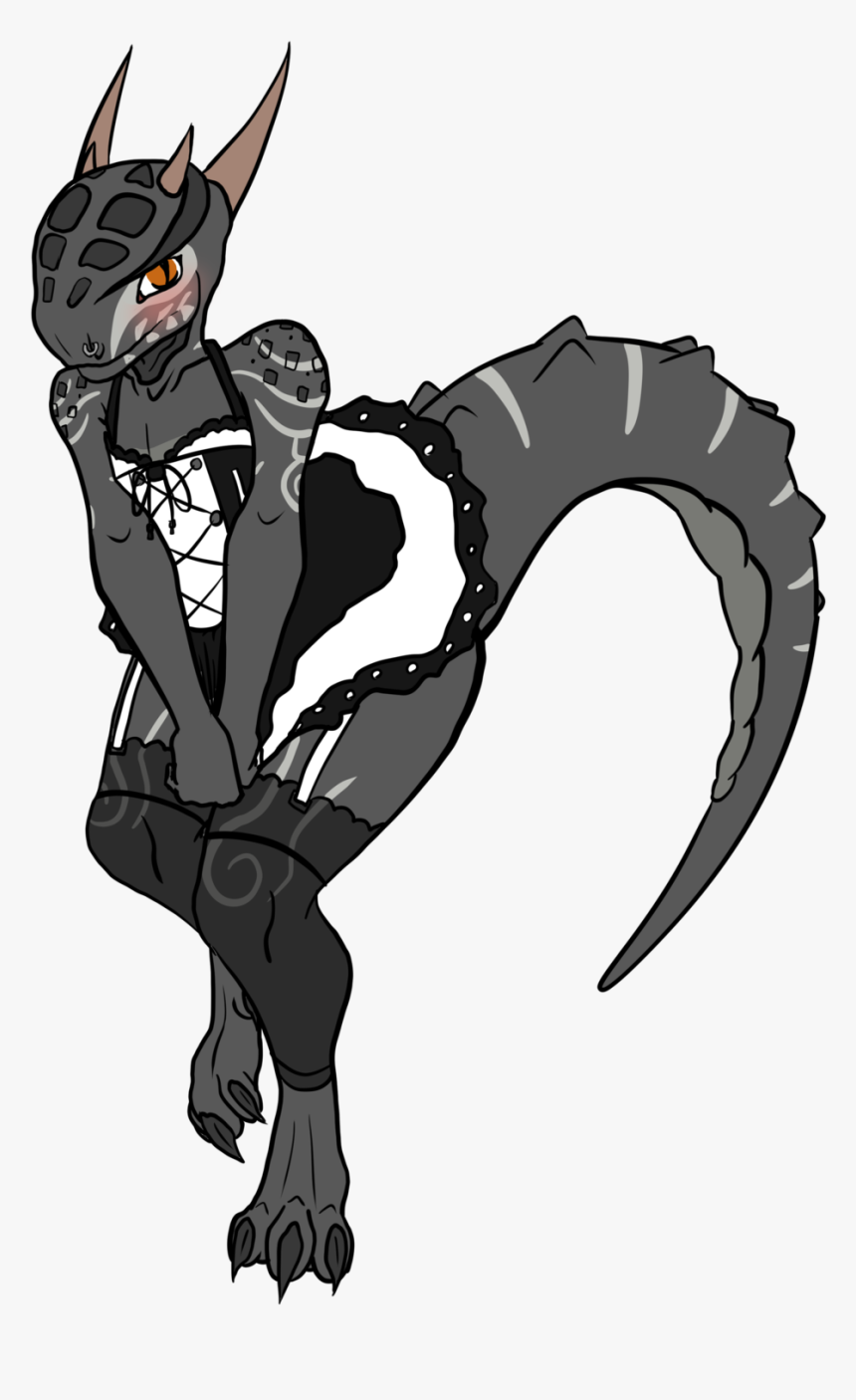 Transparent Batman Chibi Png - Cute Feminine Argonian Maid Argonian, Png Download, Free Download