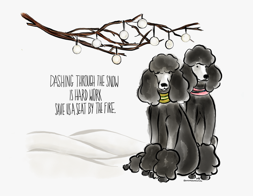 Transparent Poodle Dog Clipart - Standard Poodle Cartoon, HD Png Download, Free Download