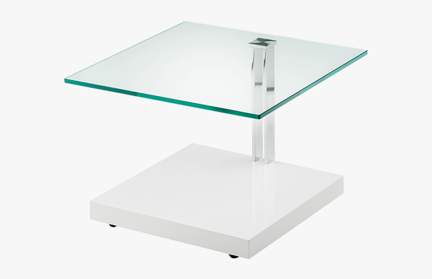 Coffee Table And Side Table On Wheels And With Glass - Coffee Table, HD Png Download, Free Download