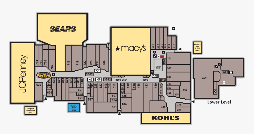 Panera Bread - Westland Mall Map Of Stores, HD Png Download, Free Download