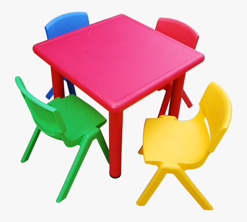 Kids Set Table Png - Kindergarten Chairs And Tables, Transparent Png, Free Download