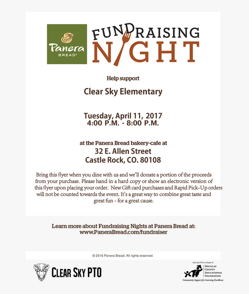 Picture - Panera Fundraiser, HD Png Download, Free Download