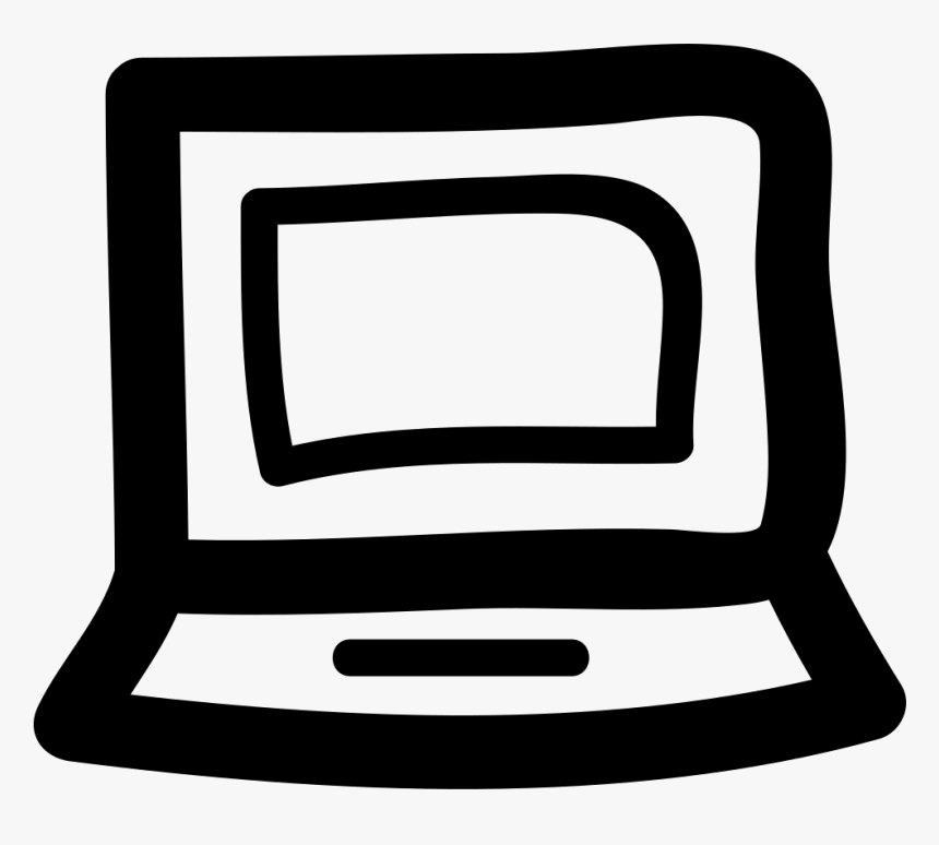 Computer Doodle Outline - Computer Icon Doodle, HD Png Download, Free Download