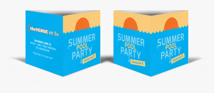 Summer Pool Party Table Talker Template Preview - Box, HD Png Download, Free Download