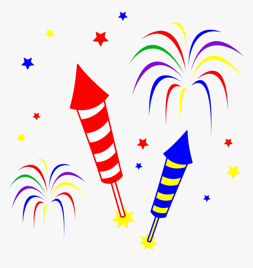 Animated Clipart Celebration - Fireworks Clipart, HD Png Download, Free Download