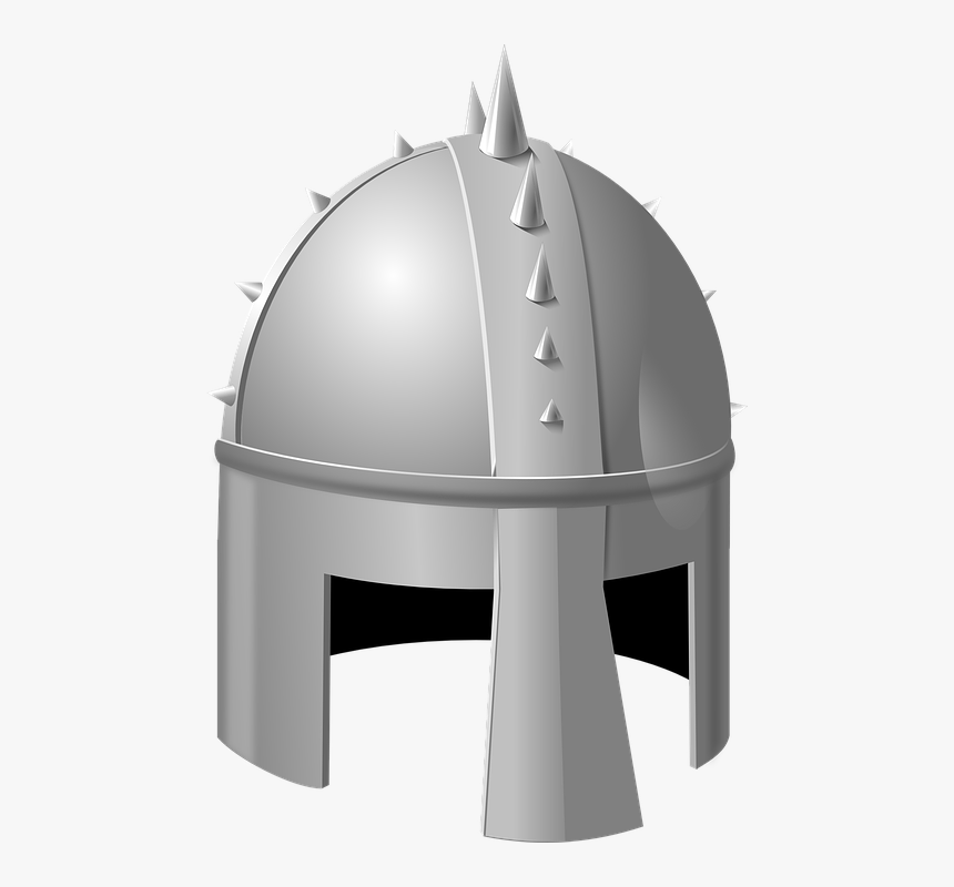 Helmet, Warrior, Armor, Gladiator, Isolated, Armour - Cartoon Knight Helmet, HD Png Download, Free Download