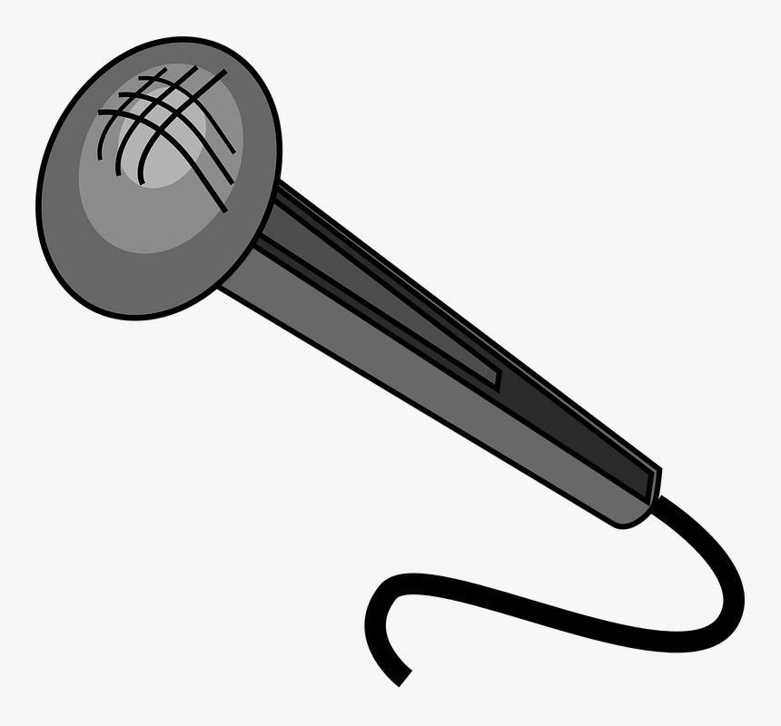 Old, Computer, Black, Phone, Music, Icon, Outline, - Microphone Clip Art, HD Png Download, Free Download