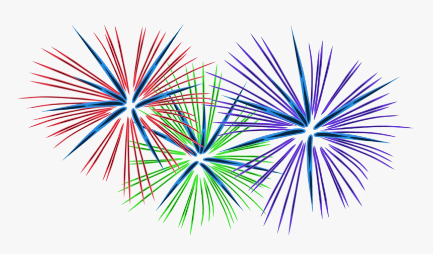 Fireworks Png Free Background - Transparent Background Animated Fireworks, Png Download, Free Download