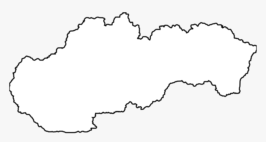 Line Art,angle,area - Outlines Of Slovakia, HD Png Download, Free Download