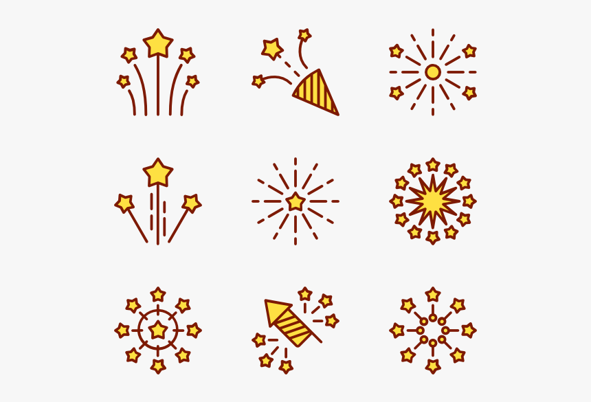 Fireworks - Transparent Background Firework Icon, HD Png Download, Free Download