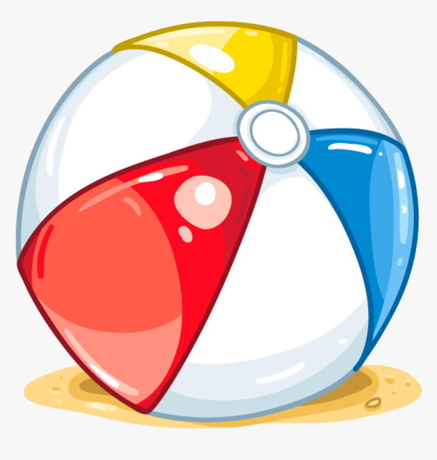 Beach Ball Clipart Circle Transparent Clip Art Png - Beach Ball Png Cartoon, Png Download, Free Download