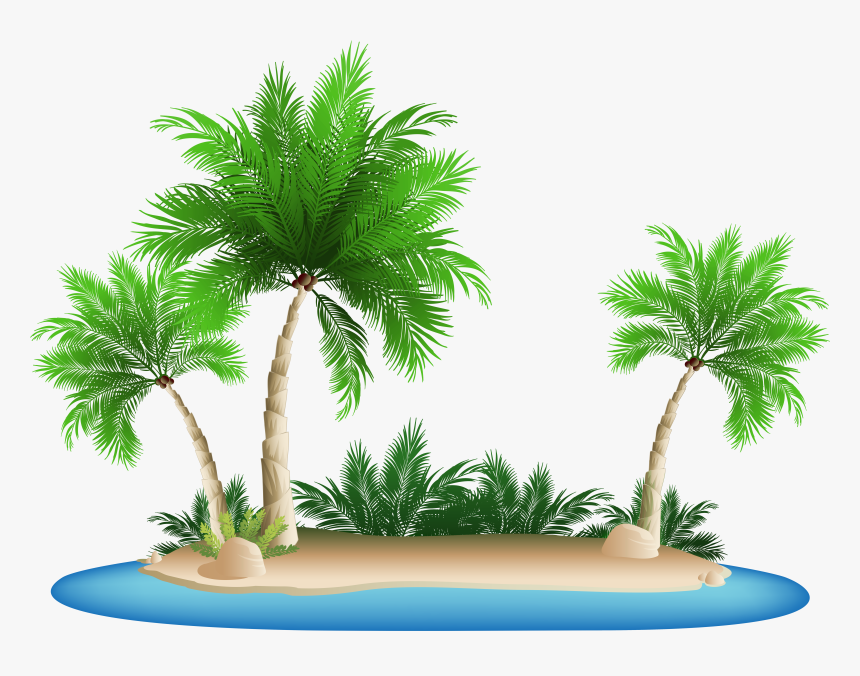 Kokopo Bungalow Resort Palm - Palm Tree Island Png, Transparent Png, Free Download