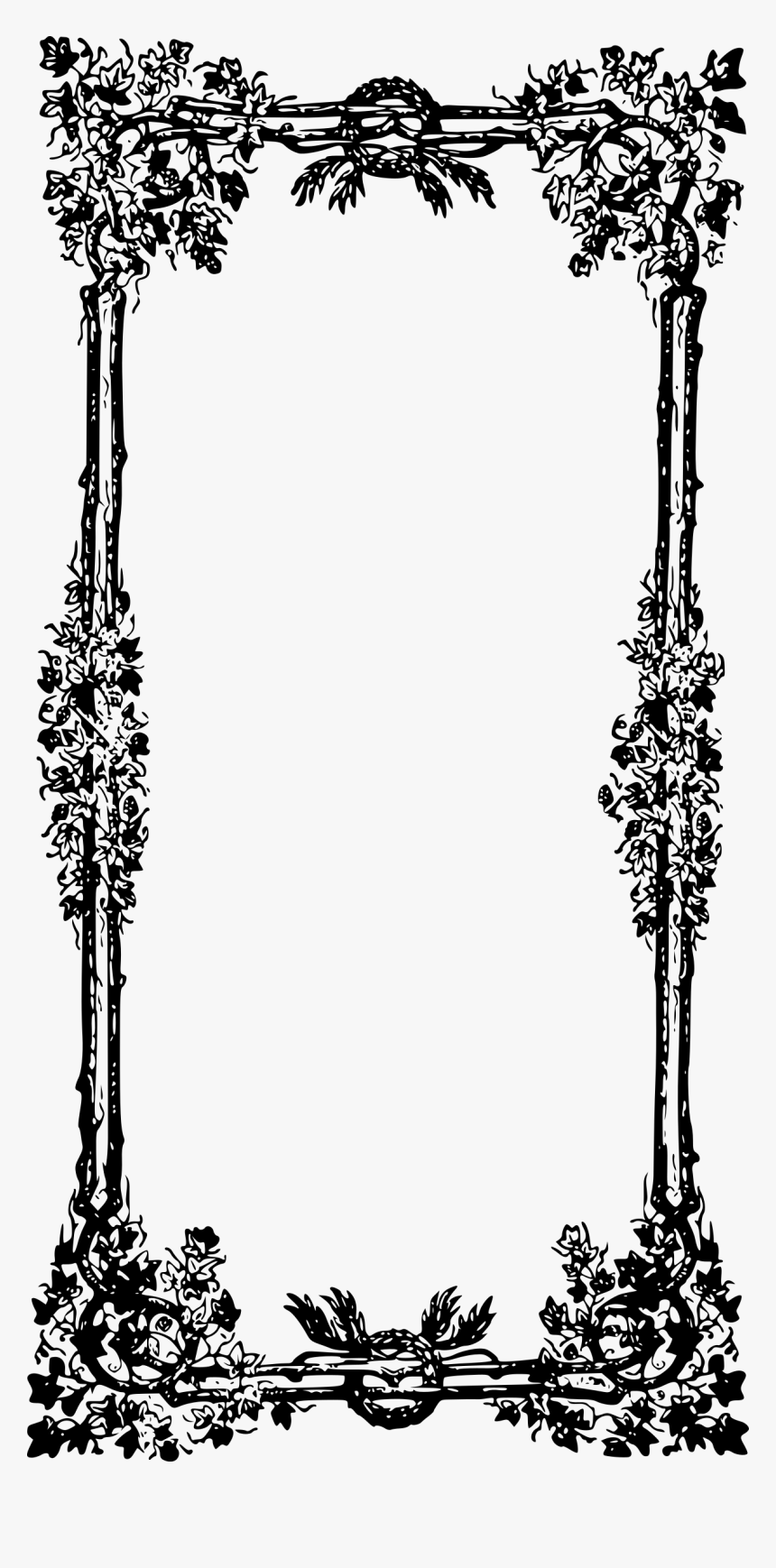 Broken Chain Poem Frame - صور ايطار ابيض واسود, HD Png Download, Free Download