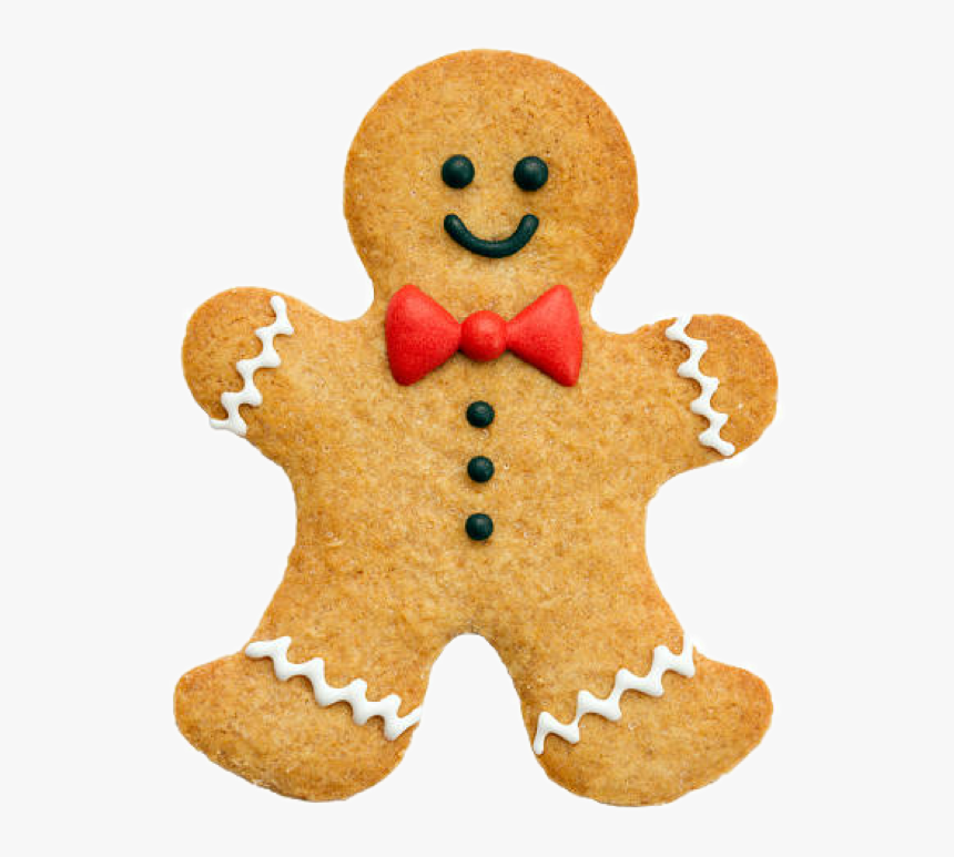 Gingerbread Man Biscuits Christmas Cookie - Gingerbread Man, HD Png Download, Free Download