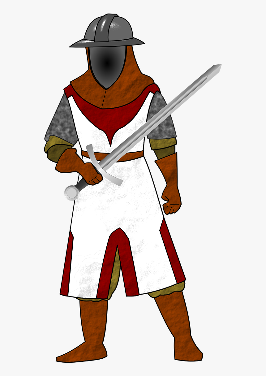 Knight Soldier Antique Free Picture - Cartoon Soldier Medieval Transparent, HD Png Download, Free Download