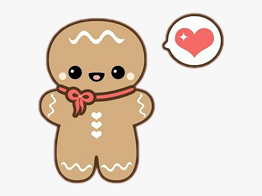 Transparent Gingerbread Cookie Png - Cartoon Cute Gingerbread Man, Png Download, Free Download