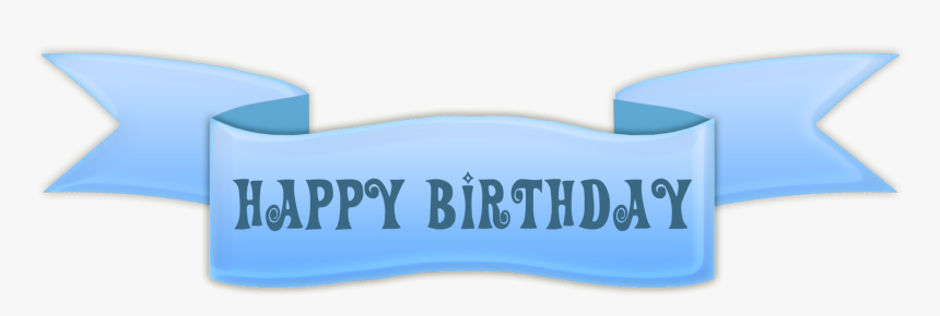 Happy Birthday Banner Png Picture - Happy Birthday Ribbon Banner, Transparent Png, Free Download