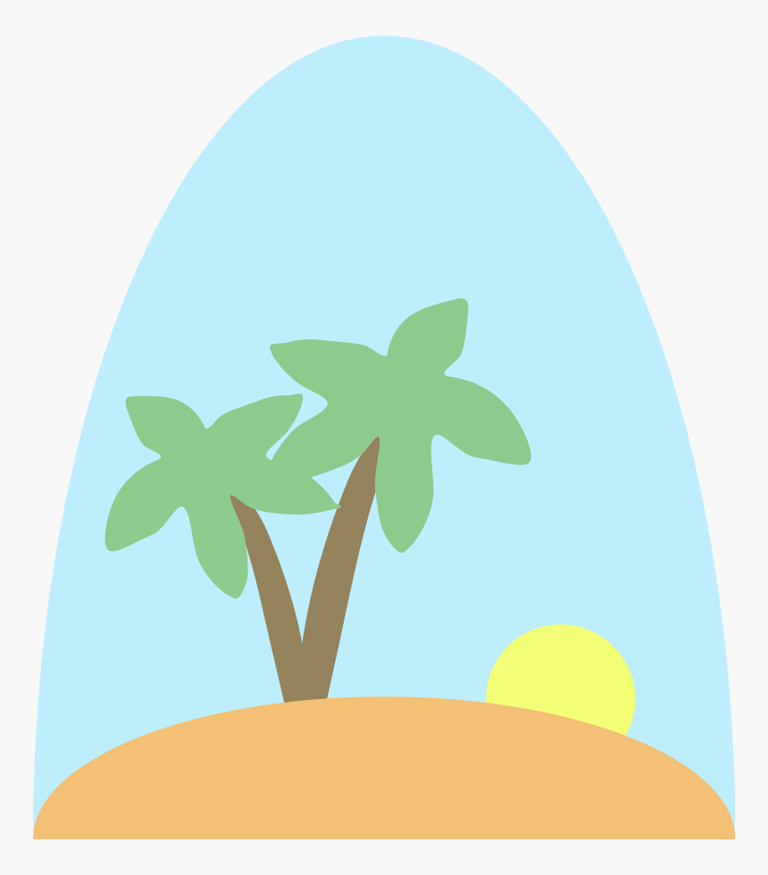 Plant,leaf,sky - Png Island Vector, Transparent Png, Free Download