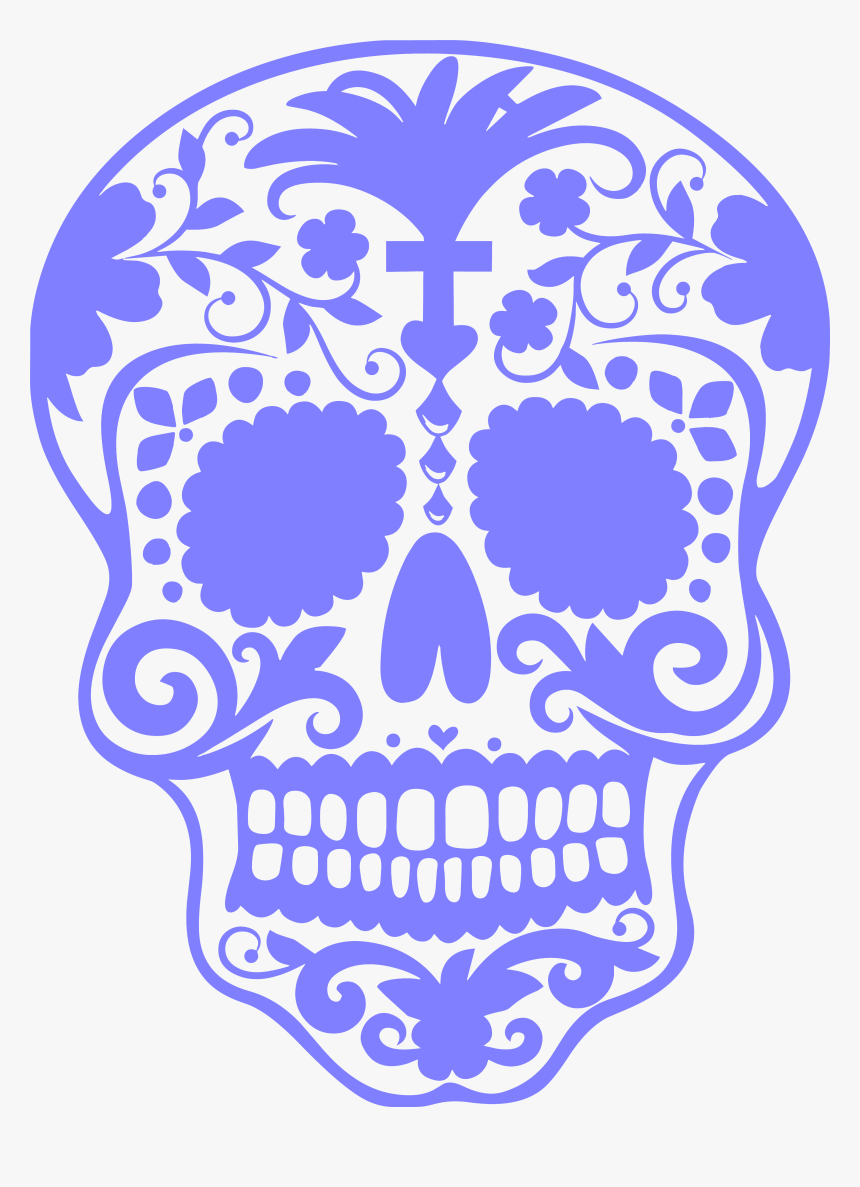 Day Of The Dead Skulls Cross, HD Png Download, Free Download