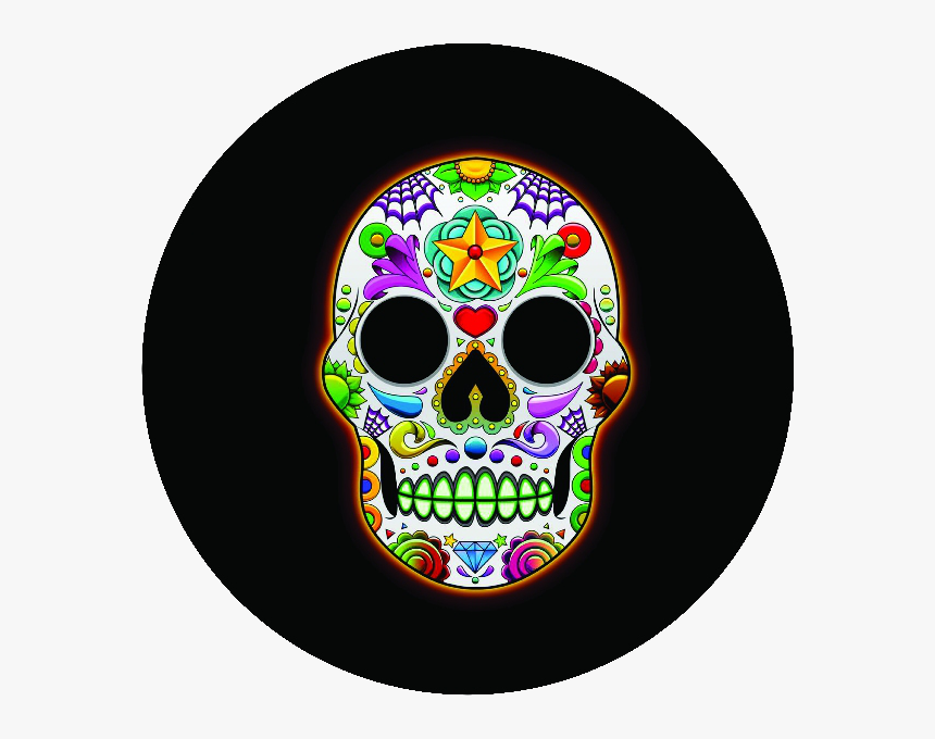 Tire Cover Sugar Skull, HD Png Download, Free Download