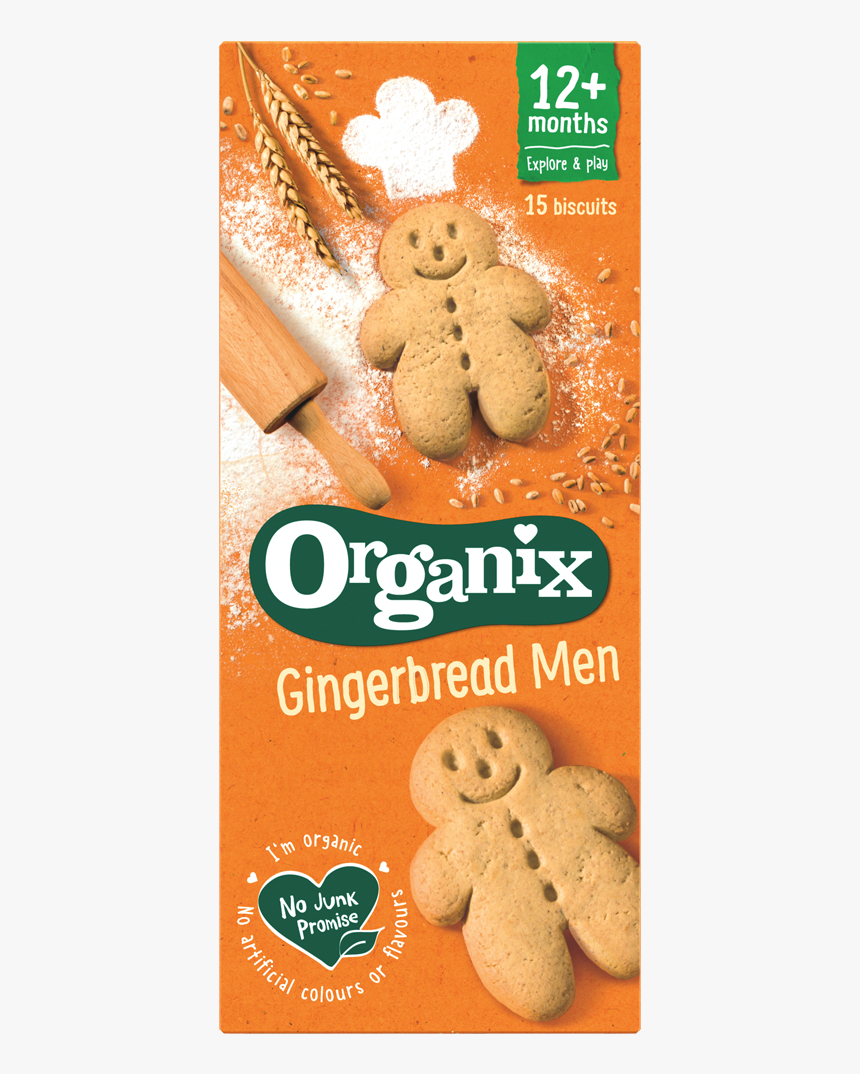 Gingerbread Men Biscuits - Organix Mini Gingerbread Men, HD Png Download, Free Download