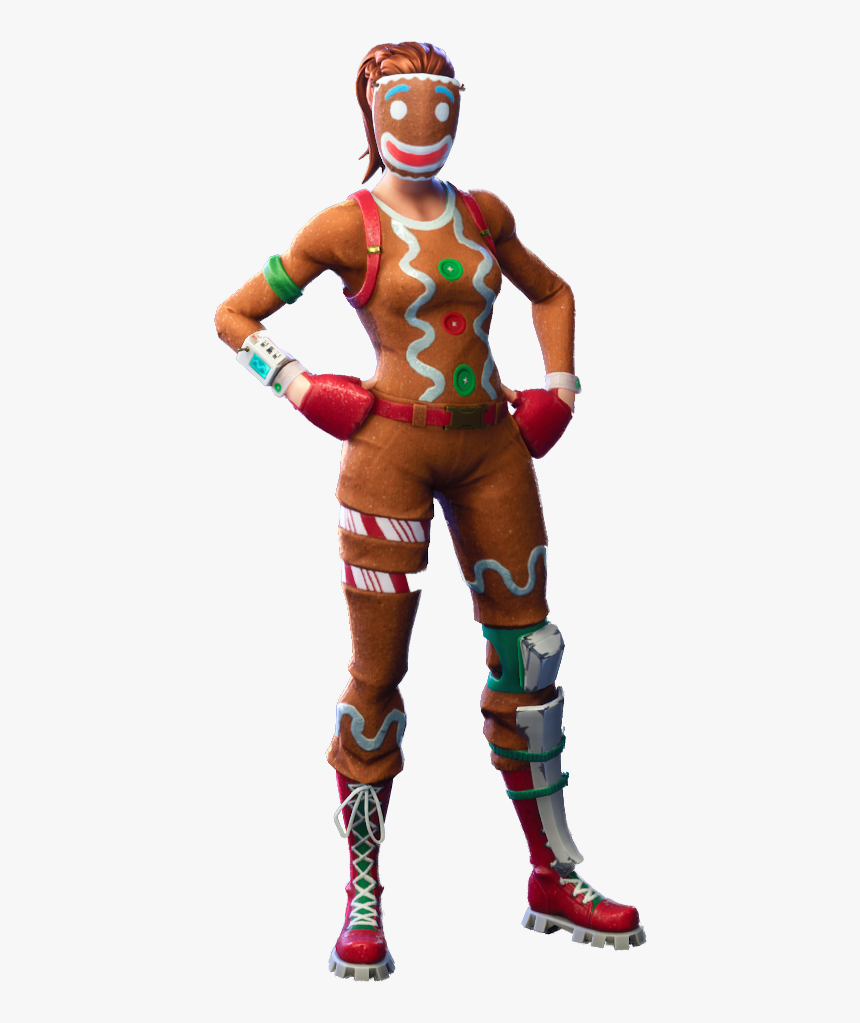 Clip Art Fortnite Gingerbread Man - Red Nose Raider Png Transparent, Png Download, Free Download