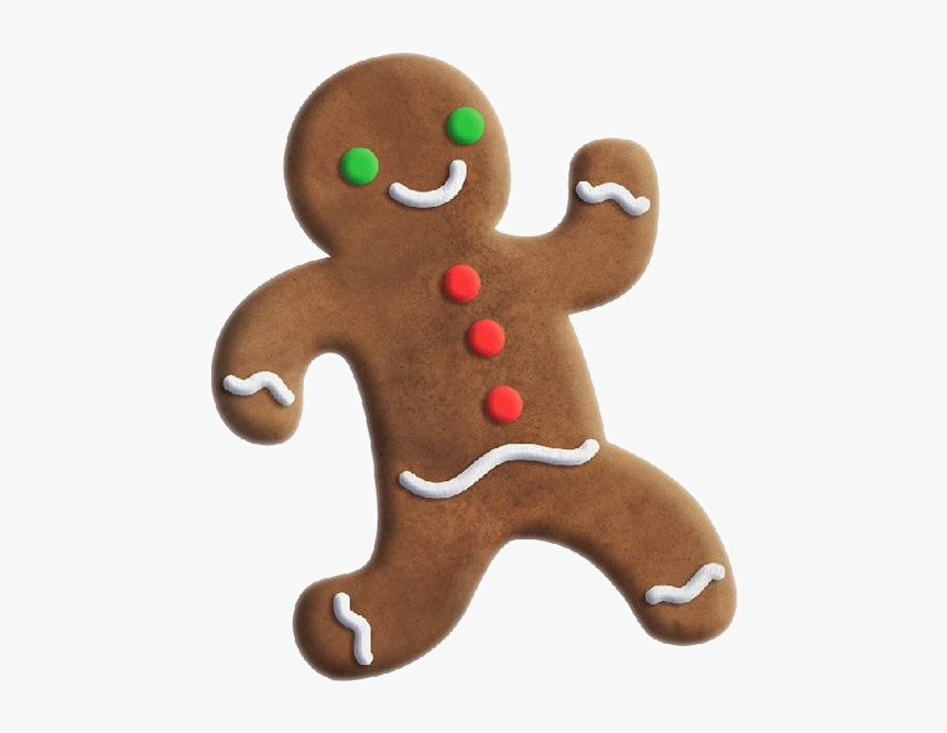 Running Gingerbread Man Transparent Image - Running Gingerbread Man Clipart, HD Png Download, Free Download