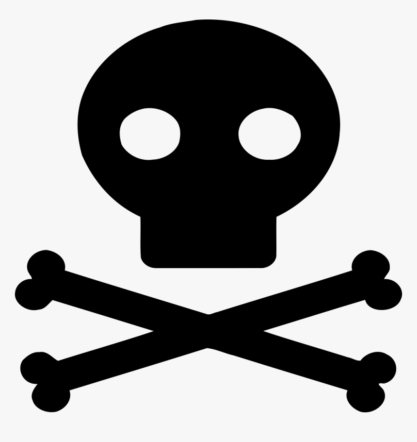 Simple Skull And Cross Bones, HD Png Download, Free Download