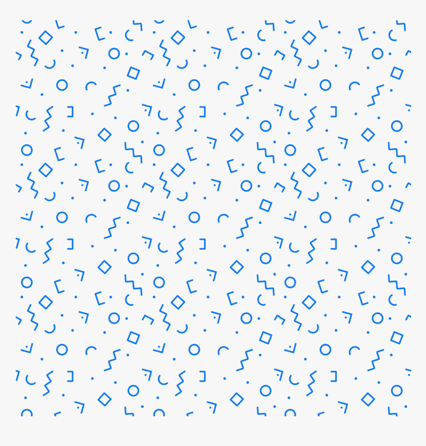 Bloom Confetti Pattern Blue - Illustration, HD Png Download, Free Download
