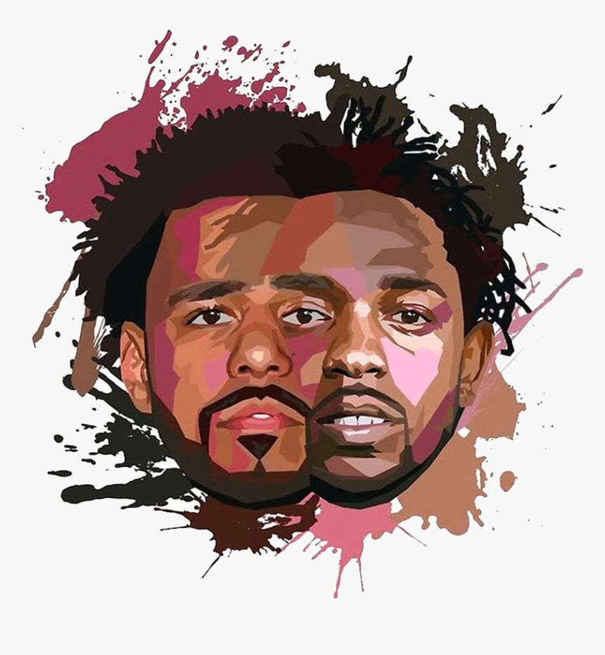 Kendrick Lamar And J Cole , Png Download - J Cole Fantasies Ft Kendrick Lamar, Transparent Png, Free Download