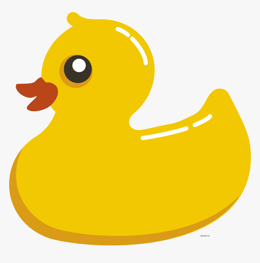 Cute Duck Face Clipart - Rubber Duck Clipart Png, Transparent Png, Free Download