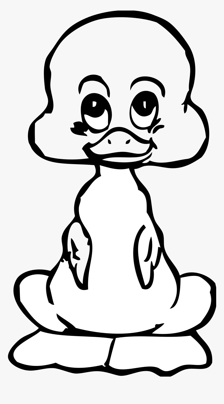 Cute Duck Png Black And White - Ugly Duckling Clipart Black And White, Transparent Png, Free Download
