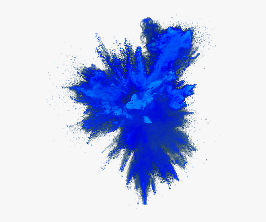 Blue Explosion Png - Blue Powder Explosion Png, Transparent Png, Free Download