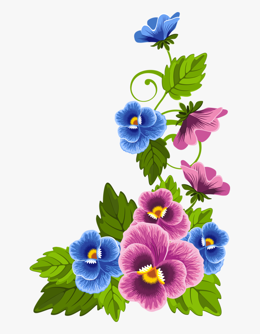 Clip Art F E Orig - Esquineras Para Mural De Flores, HD Png Download, Free Download