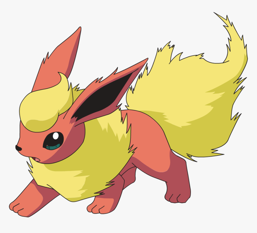 Pokemon Clipart Anime Character Pokemon Flareon- - Flareon Pokemon, HD Png Download, Free Download