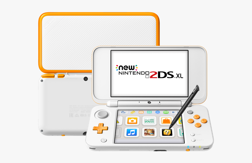 Nintendo 2ds Xl Orange And White, HD Png Download, Free Download