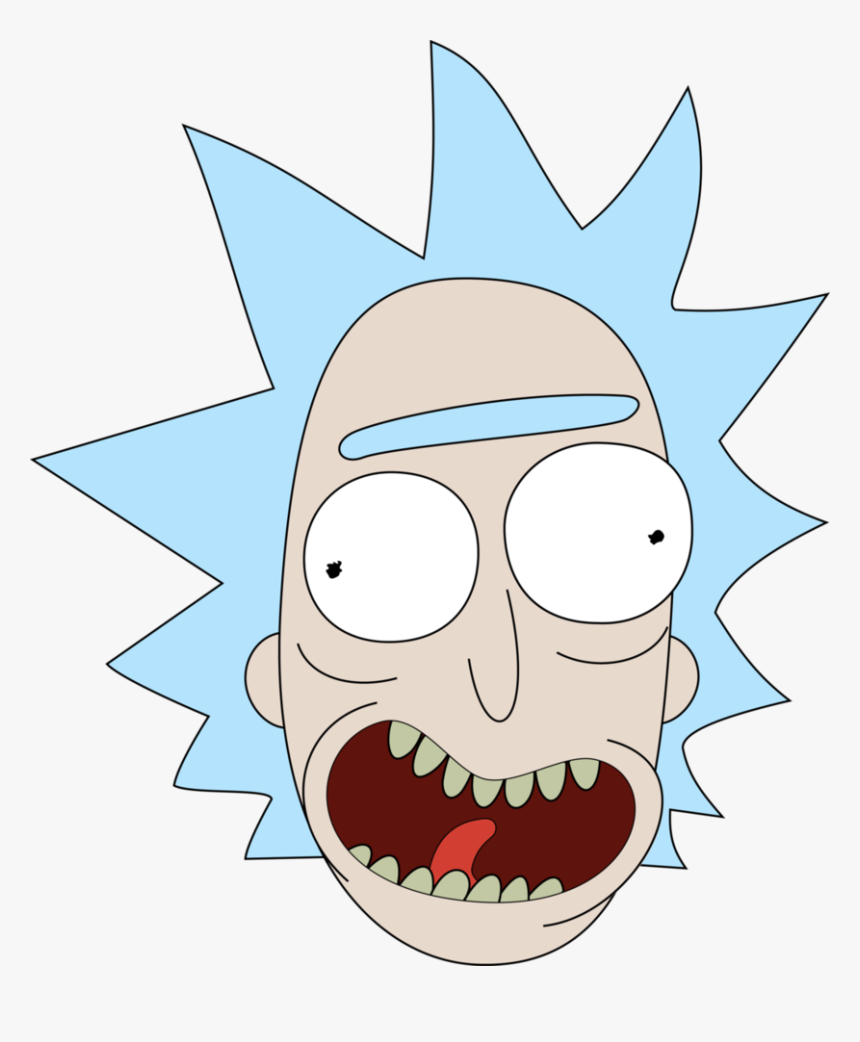 Rick Face Png - Rick And Morty Ricks Face, Transparent Png, Free Download