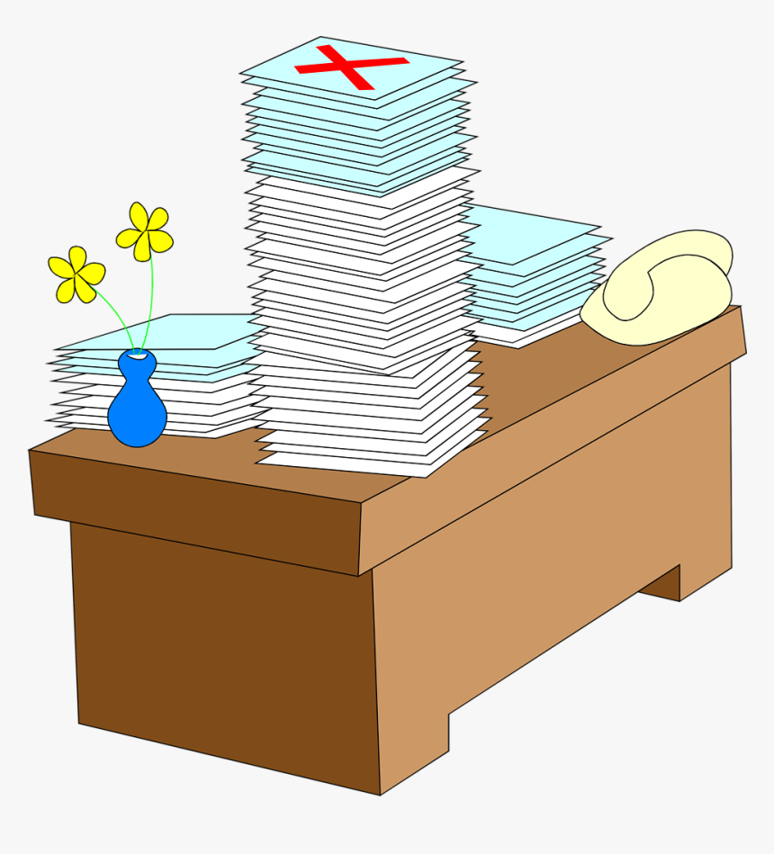 Stack Of Clipart Cartoon - Transparent Stack Of Papers Clipart, HD Png Download, Free Download